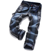 Men's Personality Splicing Jeans